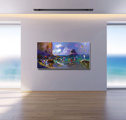 The Long Afternoon 50x100cm Oil On Canvas