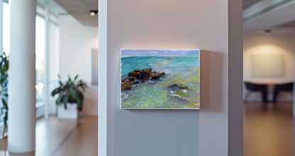 Between Rock and Horizon 30x40cm Oil On canvas