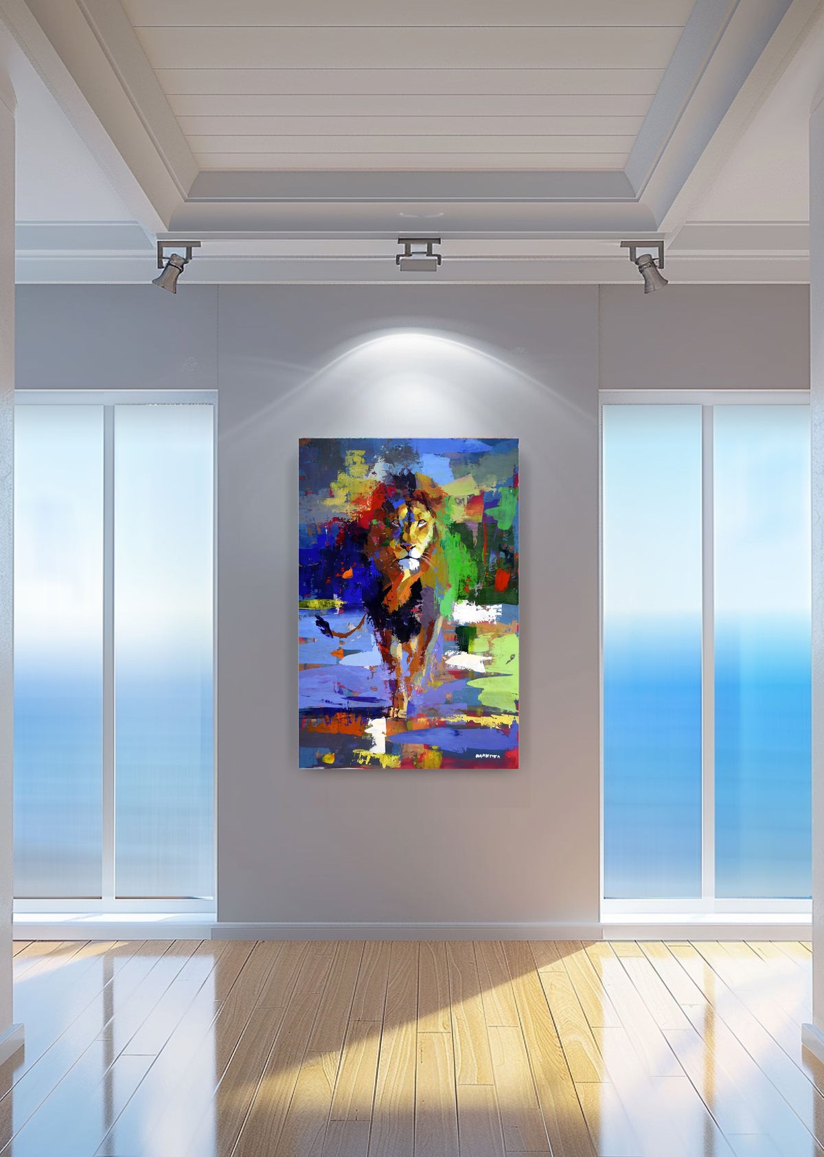 Between Fire and Sky Acrylic On Canvas 120x80cm