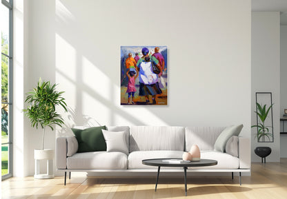 The Long Walk Home  71x56cm Oil On Canvas