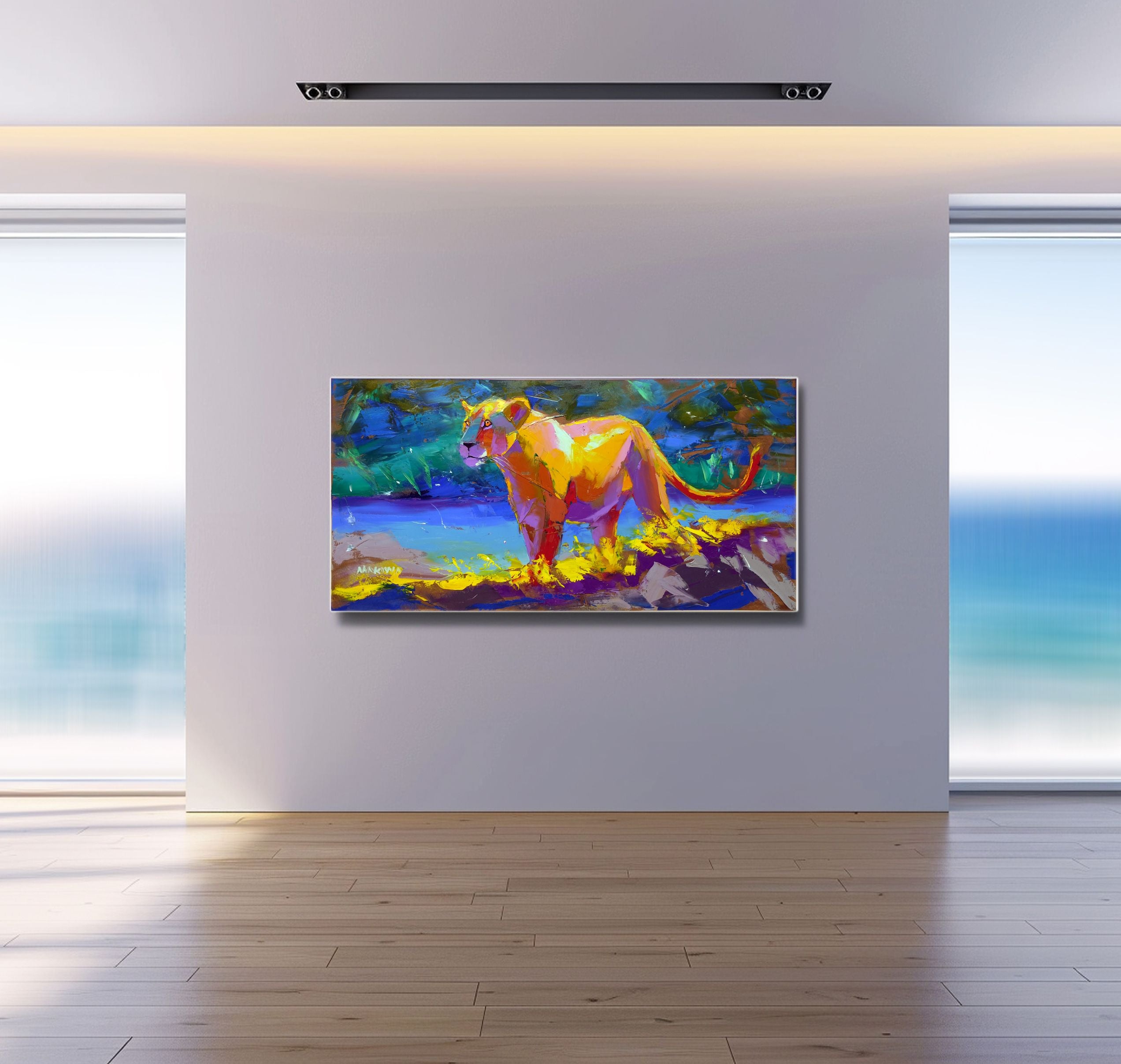 Queen Of The Riverbanks 60x120cm Oil On Canvas