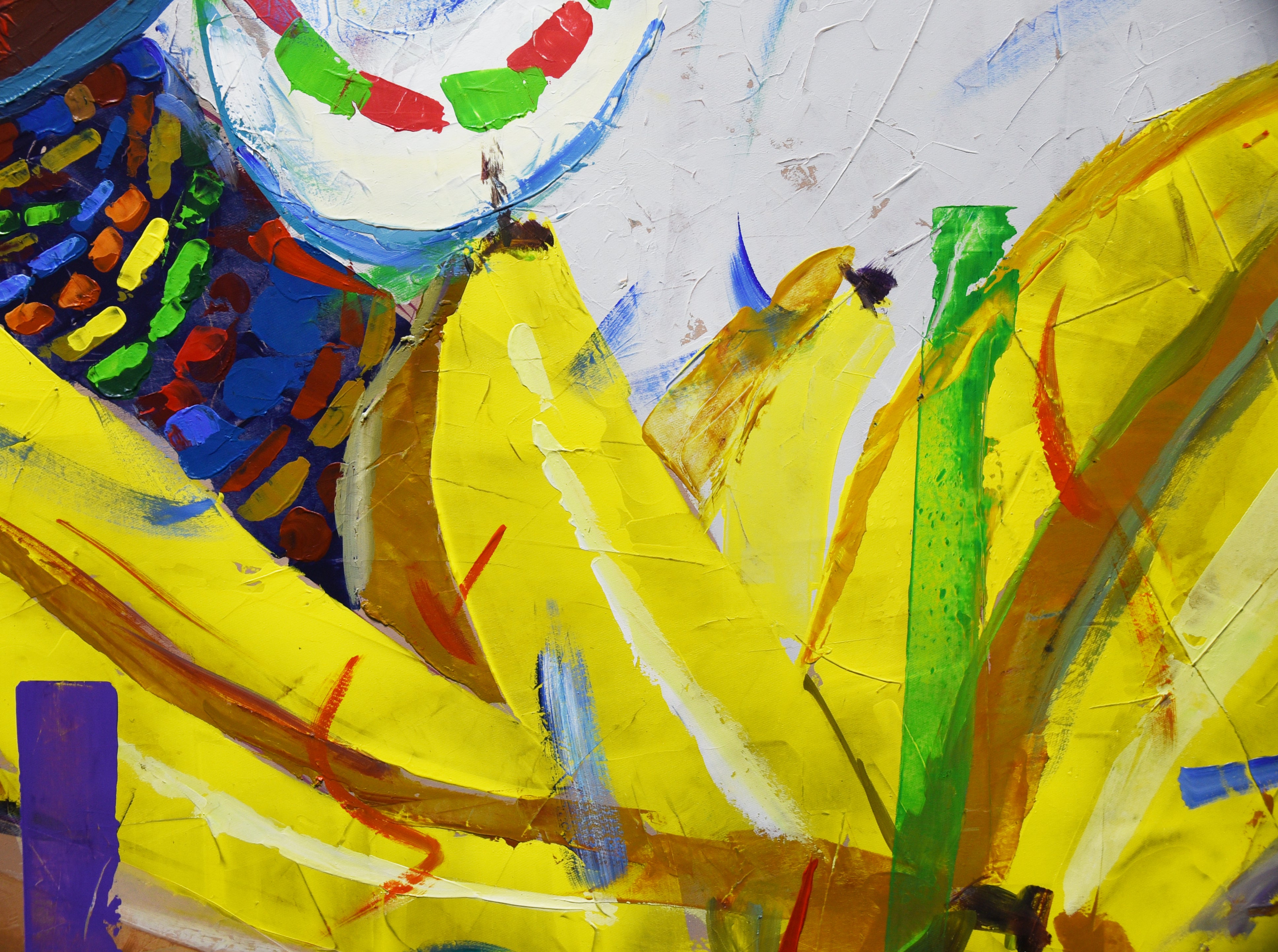 The Banana Queen 3 140x140cm Acrylic On Canvas