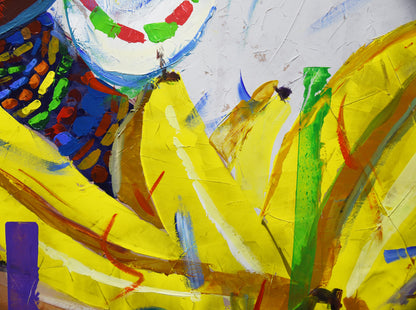 The Banana Queen 3 140x140cm Acrylic On Canvas