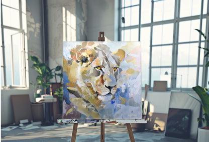 Quiet Authority 80x80cm Acrylic On Canvas