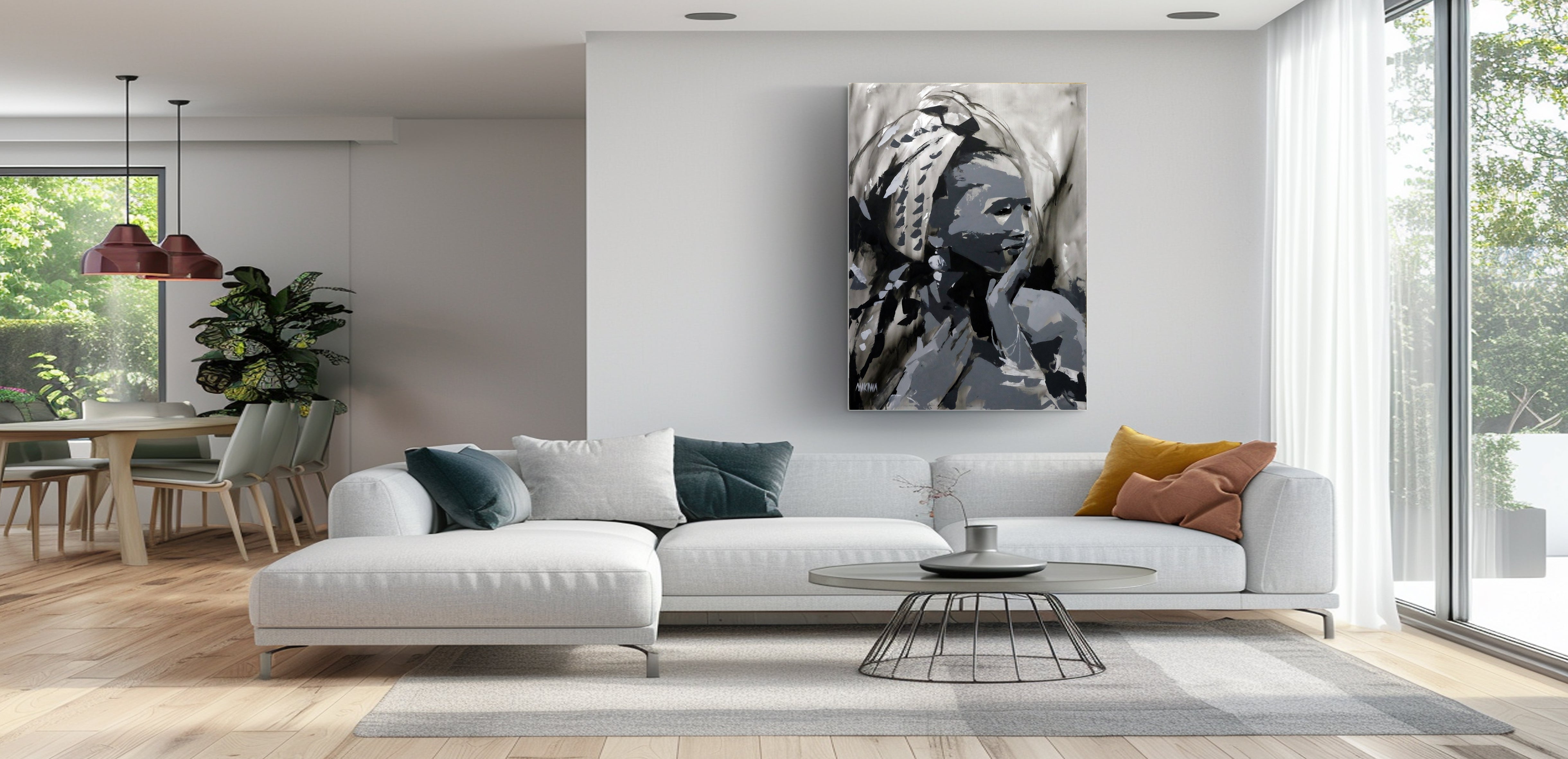 African Bliss 110X80cm Acrylic on Canvas