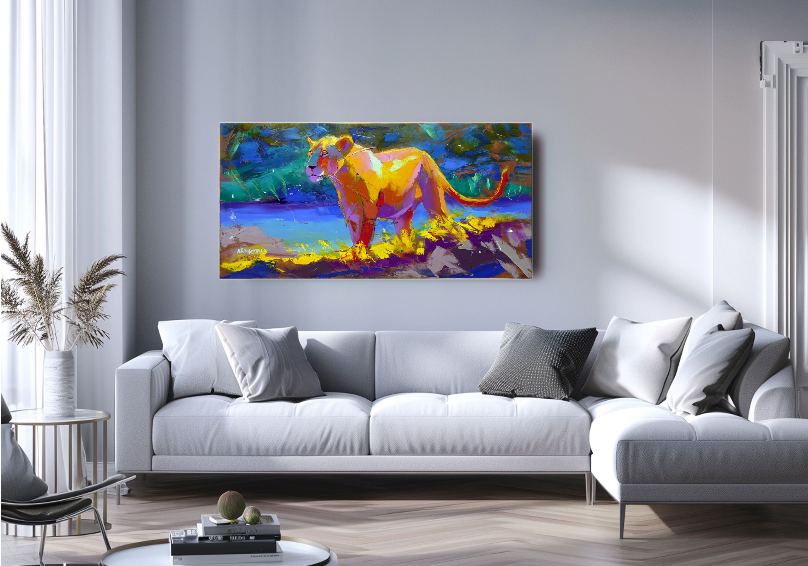 Queen Of The Riverbanks 60x120cm Oil On Canvas